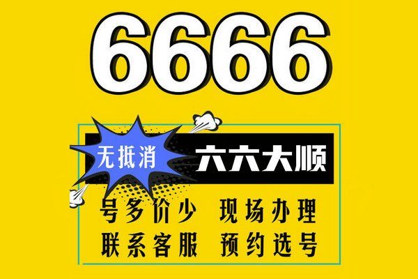 东明尾号666手机靓号